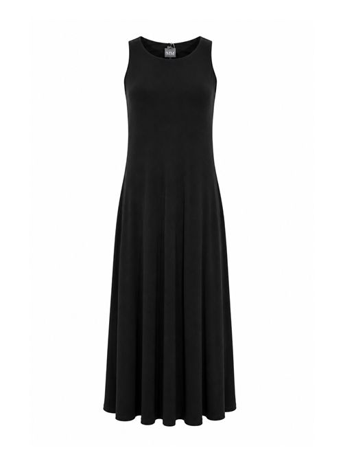 Abito lungo MMLBOSSO in maglia di viscosa Nero MM Max Mara | 2616621038600004
